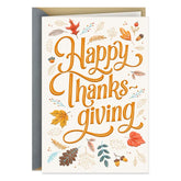 Happy, Cozy and Thankful Thanksgiving Card