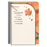 Sharing Time, Stories and Laughter Thanksgiving Card