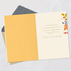 We're Giving Heartfelt Thanks for You Thanksgiving Card