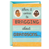 Bragging About Our Grandson Pop-Up Birthday Card from Grandparents