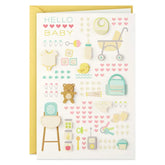 So Much Love and Cuteness New Baby Card