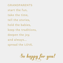Baby Carriage New Baby Card for Grandparents