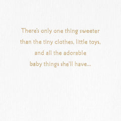 Sweetness and Love New Baby Girl Card