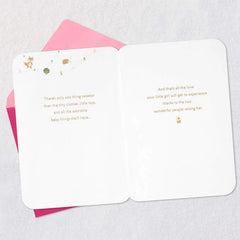 Sweetness and Love New Baby Girl Card