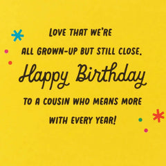 Built-In Friends From Day One Birthday Card for Cousin