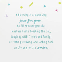 Celebrating You Sequin Balloons Birthday Card for Family