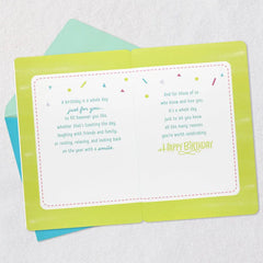 Celebrating You Sequin Balloons Birthday Card for Family