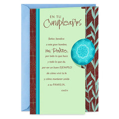Lord Bless You Spanish-Language Birthday Card for Dad