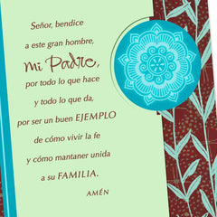Lord Bless You Spanish-Language Birthday Card for Dad