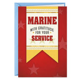 U.S. Marine Corp Grateful for Your Service Veterans Day Card