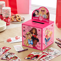 Barbie™ Be You Kids Classroom Valentines Set With Cards and Mailbox