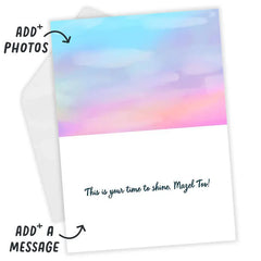 Bat Mitzvah Custom Congratulations Card