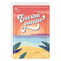 You're My Paradise Spanish-Language Custom Love Card