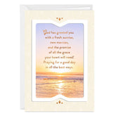 Seaside Sunrise Religious Custom Support Card