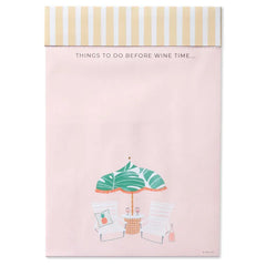 Tropical Wine Time To-Do Note Pad