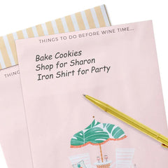Tropical Wine Time To-Do Note Pad