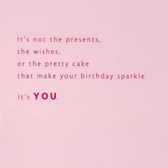 You Make Your Birthday Sparkle Birthday Card