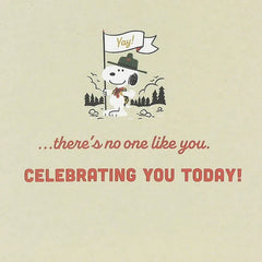 Peanuts® Beagle Scouts Compass No One Like You Birthday Card