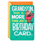 A Non-Embarrassing, Imaginary Hug Funny Pop-Up Birthday Card for Grandson