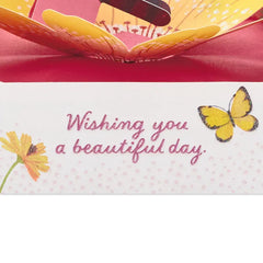 Beautiful Day Butterfly and Flowers 3D Pop-Up Card