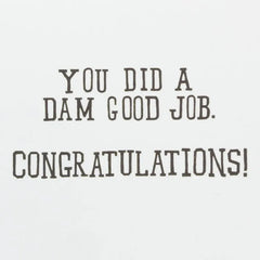 A Dam Good Job Beaver Graduation Card