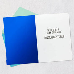 A Dam Good Job Beaver Graduation Card
