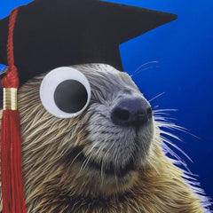 A Dam Good Job Beaver Graduation Card