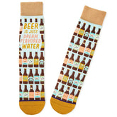 Beer Is Dream-Flavored Water Funny Crew Socks