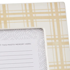 Retirement Quote on Plaid Picture Frame, 4x6
