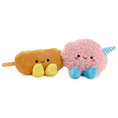 Better Together Corn Dog and Cotton Candy Magnetic Plush Pair, 3"