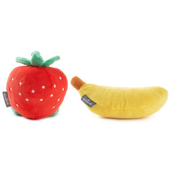 Better Together Strawberry and Banana Magnetic Plush Pair, 5.5"