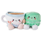 Better Together Teacup and Macaron Cookie Magnetic Plush Pair, 3.5"