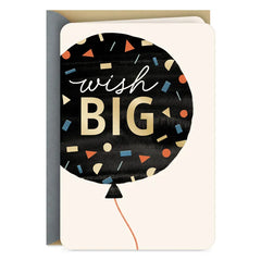 Wish Big Balloon Birthday Card