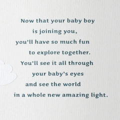 Little Wild One New Baby Boy Card
