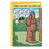 Bigfoot Pay Phone Funny Birthday Card