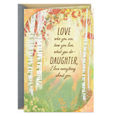 Love Everything About You Thanksgiving Card for Daughter
