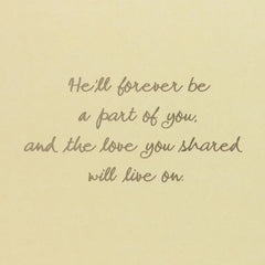 Love and Warm Thoughts Sympathy Card for Loss of Husband
