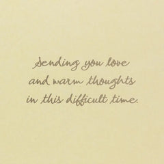 Love and Warm Thoughts Sympathy Card for Loss of Husband
