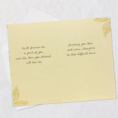 Love and Warm Thoughts Sympathy Card for Loss of Husband