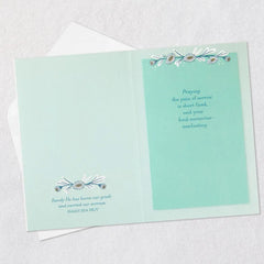 Praying for God's Comfort in Your Loss Religious Sympathy Card