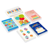 Cake and Candles Assorted Boxed Birthday Cards, Pack of 72