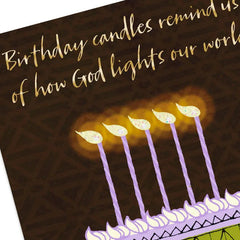 God Lights Our World Birthday Card