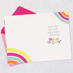 Birthday Cake and Rainbows Birthday Card