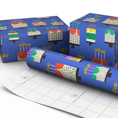 Vanilla-Scented Birthday Cakes Wrapping Paper Roll, 15 sq. ft.