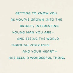 Seeing the World Through Your Eyes Birthday Card for Grandson