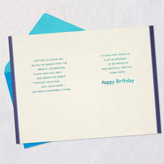 Seeing the World Through Your Eyes Birthday Card for Grandson