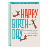 To My Favorite Ear Scratcher Birthday Card From Dog