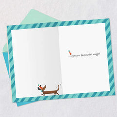 To My Favorite Ear Scratcher Birthday Card From Dog