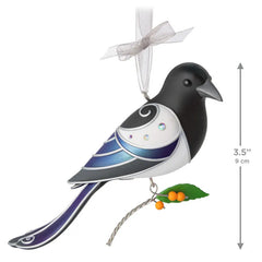 The Beauty of Birds Black-Billed Magpie Ornament