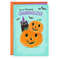 You're One Special Girl Halloween Card for Granddaughter